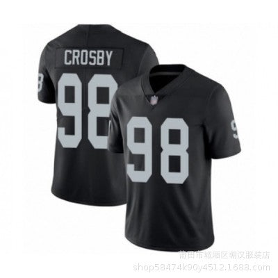 Maillot Las Vegas Raiders No 98 Crosby Black