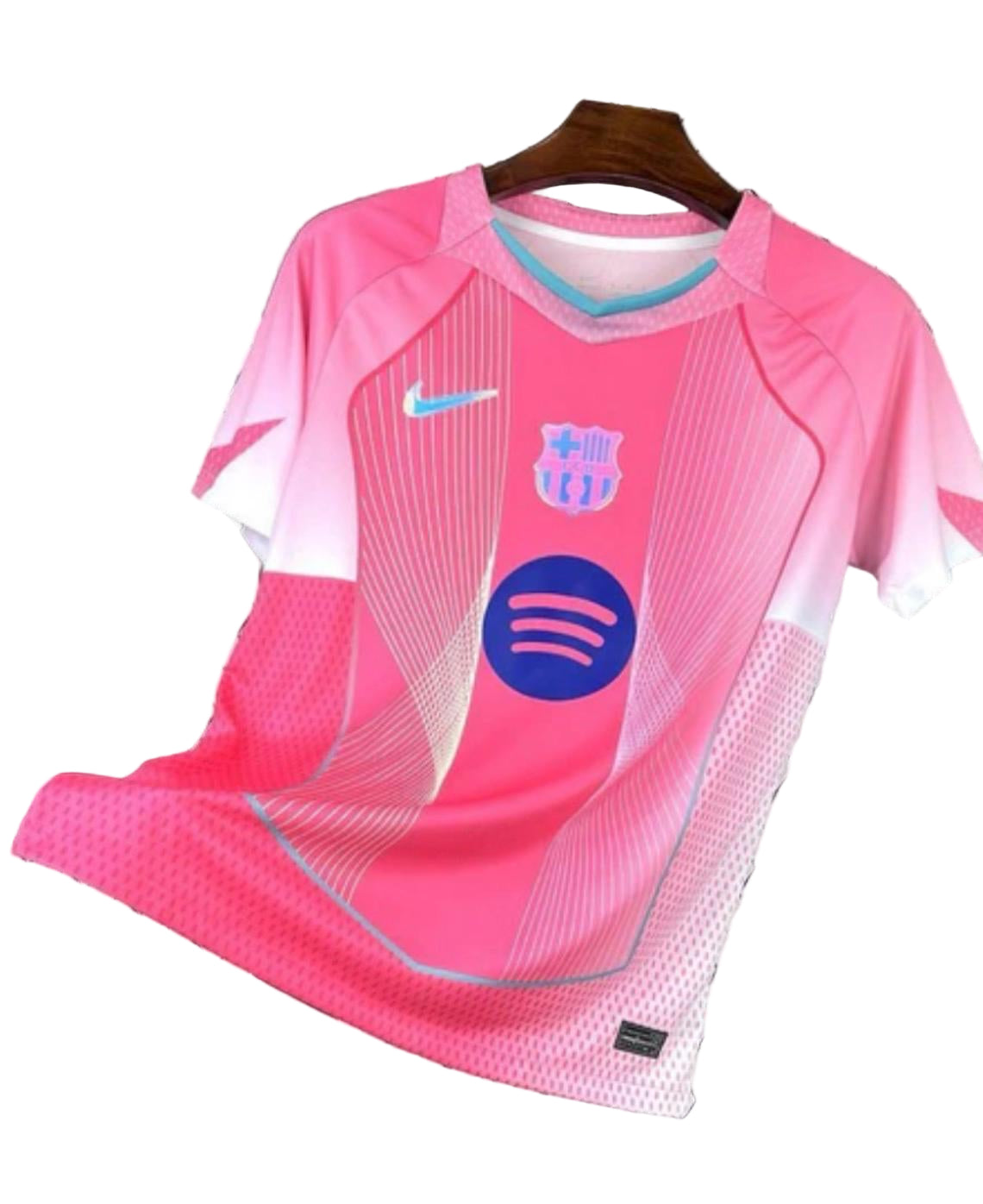 Maillot Barcelone No 9 Lewandowski Domicile Edition pink 25/26