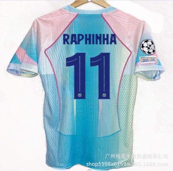 Maillot Barcelone No 11 Raphinha Domicile Edition Miami sunset 25/26