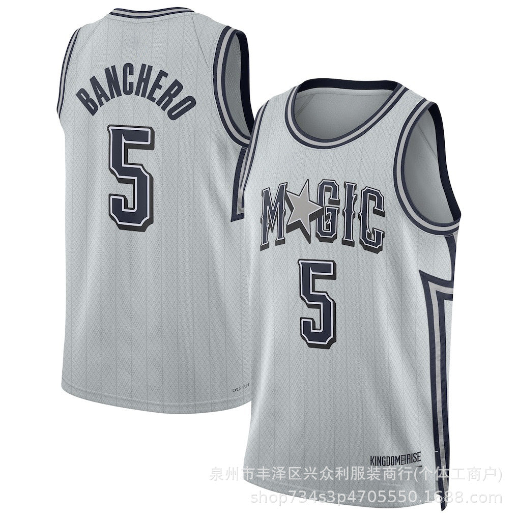 Maillot Orlando Magic No 5 Banchero White