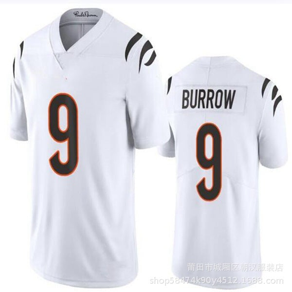 Maillot Cincinnati Bengals No 9 Burrow White