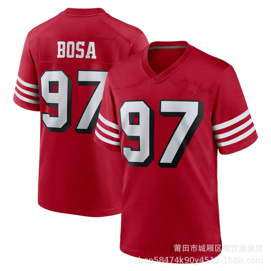 Maillot San Francisco 49ers No 97 Bosa Red