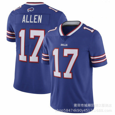 Maillot Buffalo Bills No 17 Allen Royal Blue