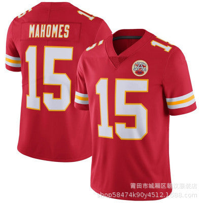 Maillot Kansas City Chiefs No 15 Mahomes Red