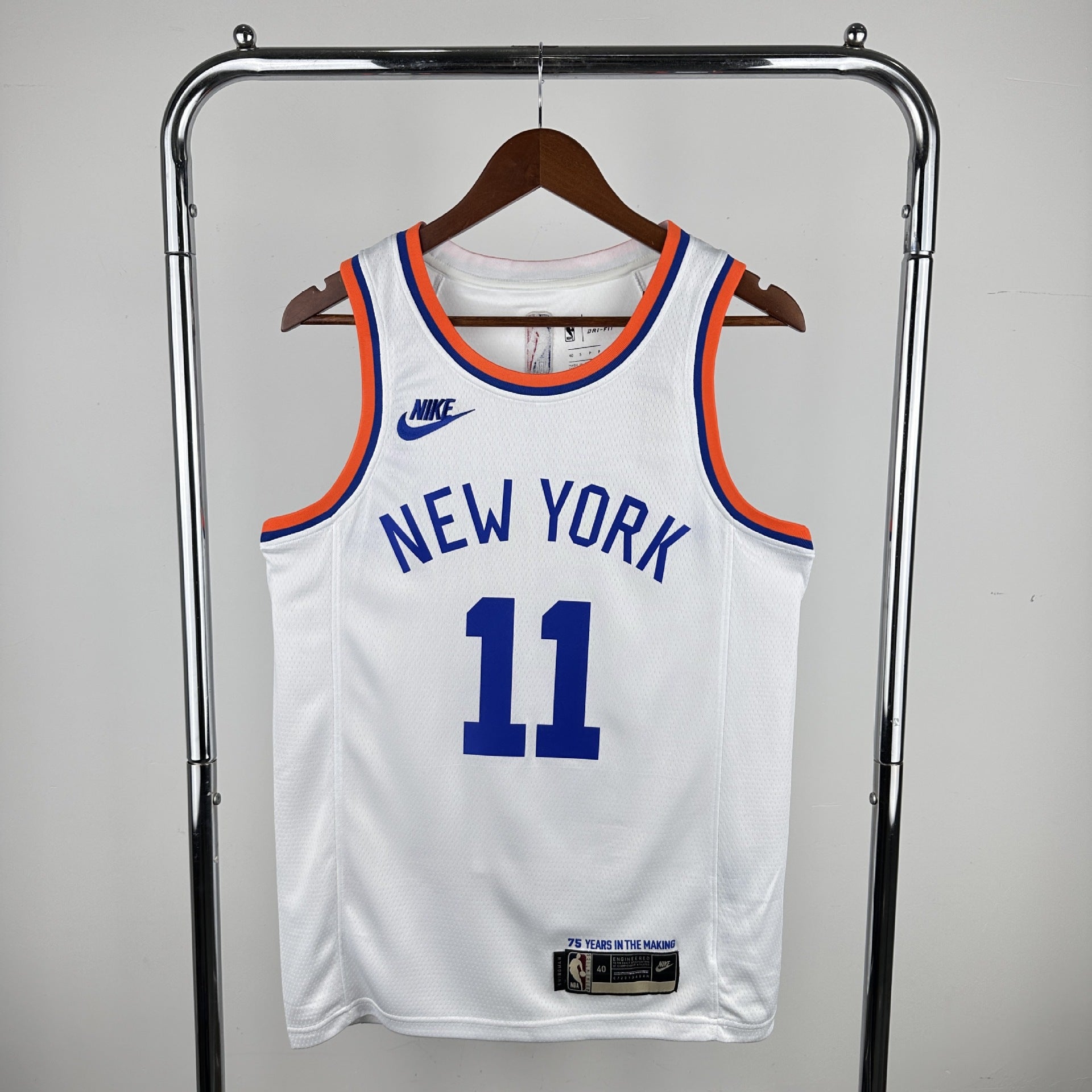 Maillot New York Knicks No 11 Jalen Brunson Edition Vintage White