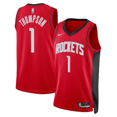 Maillot Houston Rockets No 1 Amen Thompson Red 25/26