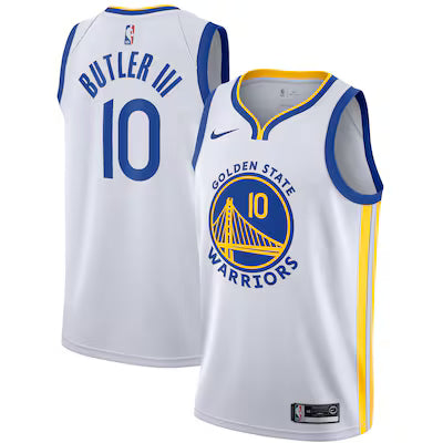 Maillot Golden States Warriors No 10 Butler Edition Swingman White 25/26