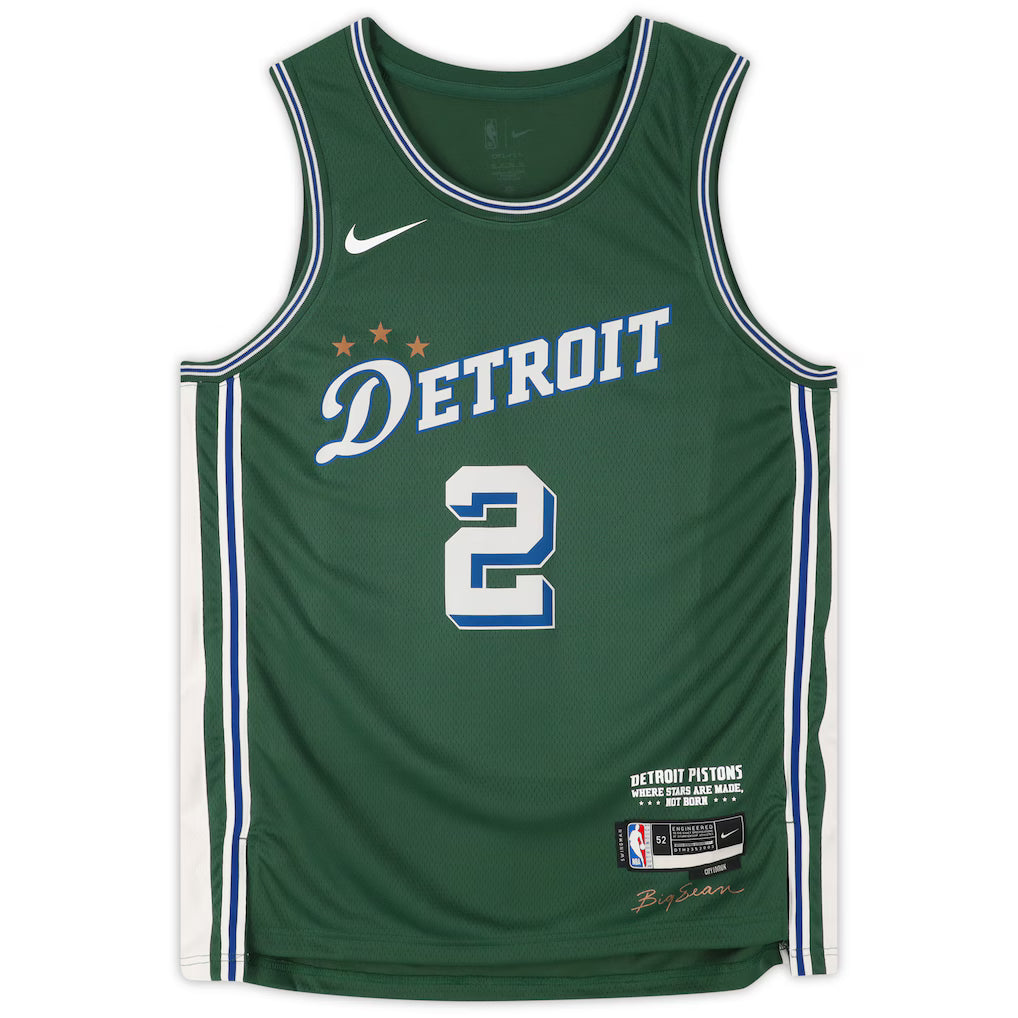 Maillot Detroit Pistons No 2 Cade Cunningham Vintage 2022/2023