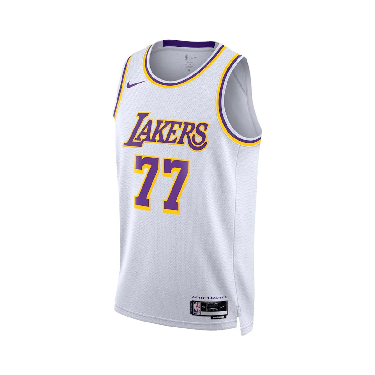 Maillot Los Angeles Lakers No 77 Doncic Edition Swingman White 25/26
